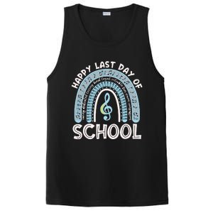 Happy Last Day Of School Music Teacher Student Rainbow PosiCharge Competitor Tank