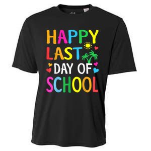 Happy Last Day Of School Teacher Student Graduation Cooling Performance Crew T-Shirt