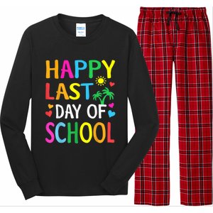 Happy Last Day Of School Teacher Student Graduation Long Sleeve Pajama Set