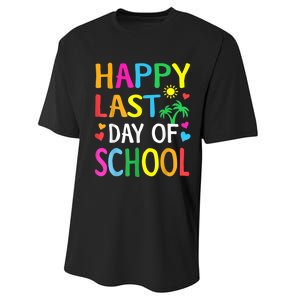 Happy Last Day Of School Teacher Student Graduation Performance Sprint T-Shirt