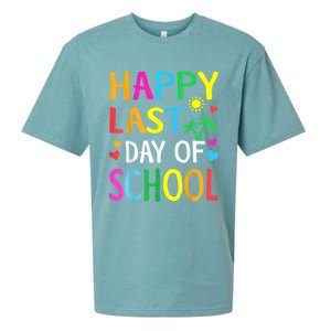 Happy Last Day Of School Teacher Student Graduation Sueded Cloud Jersey T-Shirt