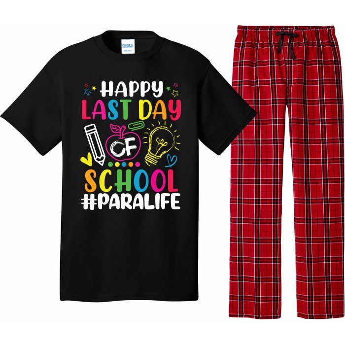 Happy Last Day Of School Para Life Teacher Lover Summer Pajama Set