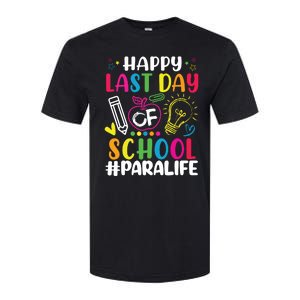 Happy Last Day Of School Para Life Teacher Lover Summer Softstyle CVC T-Shirt