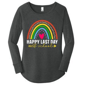 Happy Last Day Of School Hello Summer Teacher Student Women's Perfect Tri Tunic Long Sleeve Shirt