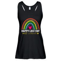 Happy Last Day Of School Hello Summer Teacher Student Ladies Essential Flowy Tank