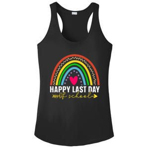 Happy Last Day Of School Hello Summer Teacher Student Ladies PosiCharge Competitor Racerback Tank