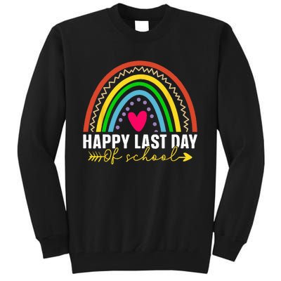 Happy Last Day Of School Hello Summer Teacher Student Tall Sweatshirt