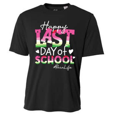 Happy Last Day Of School Para Life Watermelon Summer Vibes Cooling Performance Crew T-Shirt