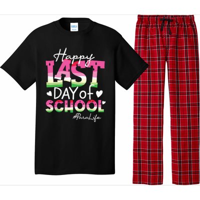 Happy Last Day Of School Para Life Watermelon Summer Vibes Pajama Set