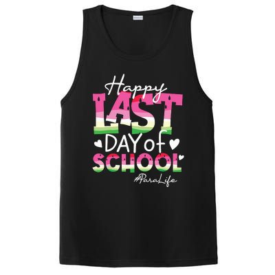 Happy Last Day Of School Para Life Watermelon Summer Vibes PosiCharge Competitor Tank