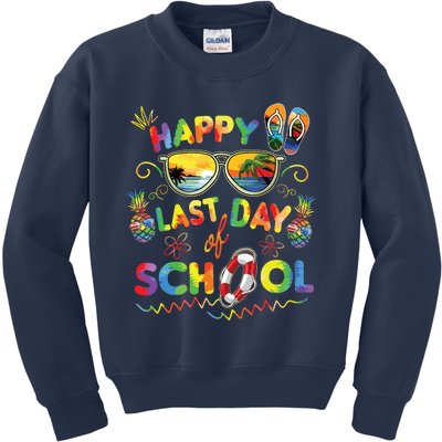 Happy Last Day Of School Shirts Teachers End Of Year Students Kids Sweatshirt