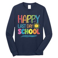 Happy Last Day Of School Teacher Student Graduation Summer Long Sleeve Shirt