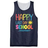 Happy Last Day Of School Teacher Student Graduation Summer Mesh Reversible Basketball Jersey Tank