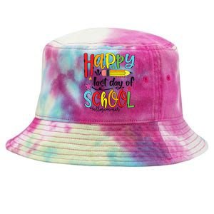 Happy Last Day Of School Shirts Hello Summer Teacher Student Tie-Dyed Bucket Hat