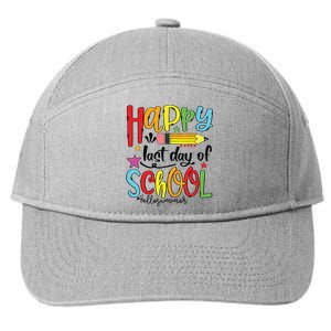 Happy Last Day Of School Shirts Hello Summer Teacher Student 7-Panel Snapback Hat