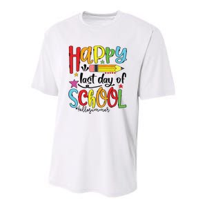 Happy Last Day Of School Shirts Hello Summer Teacher Student Youth Performance Sprint T-Shirt