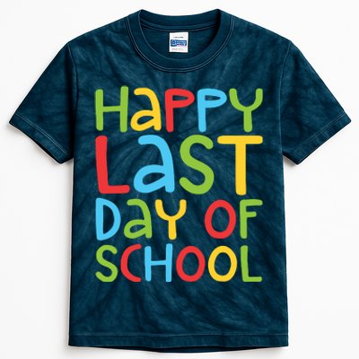 Happy Last Day Of School Students And Teachers Kids Tie-Dye T-Shirt