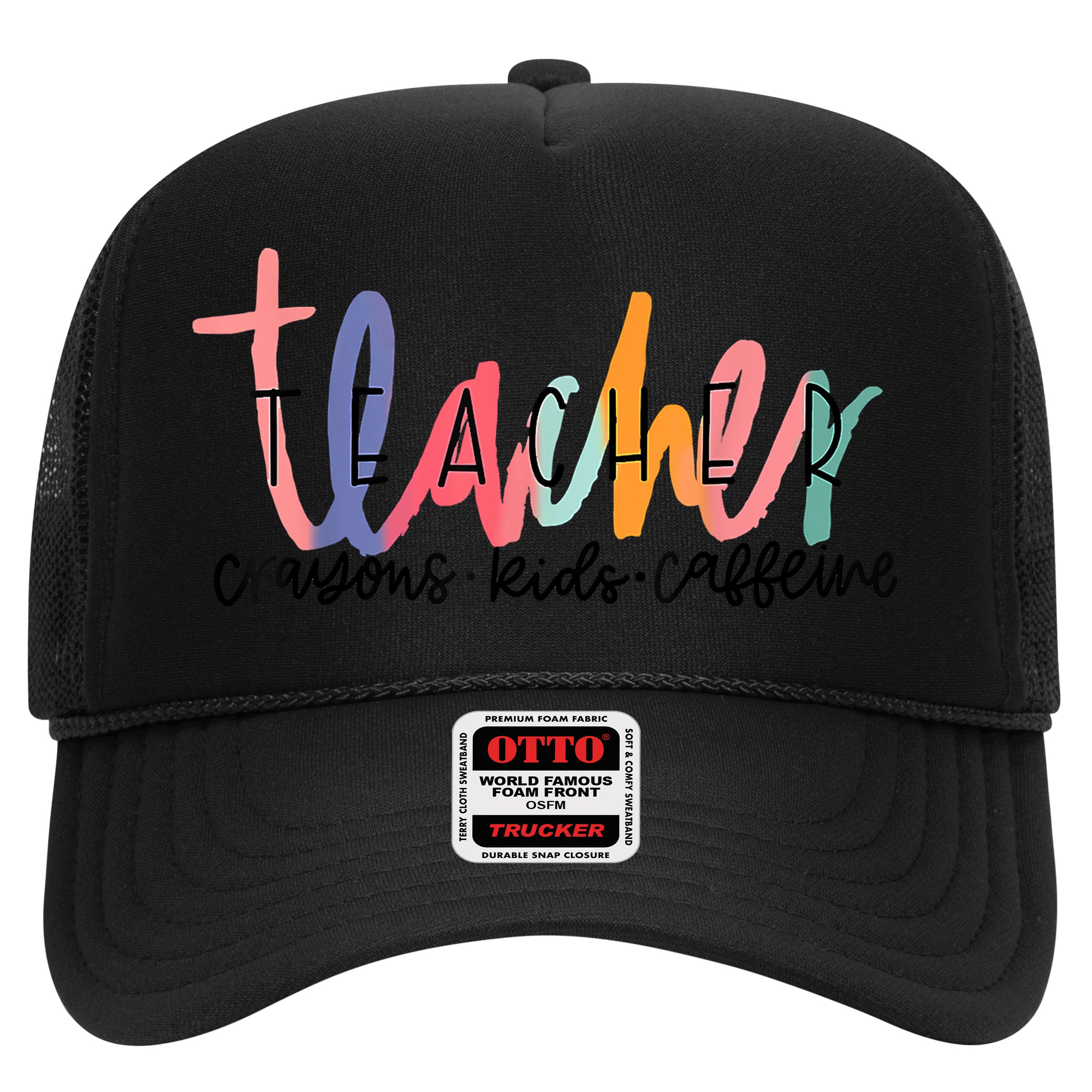 Happy Last Day Of School Teachers Crayons Kids Caffeine Hat