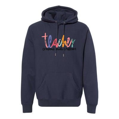 Happy Last Day Of School Teachers Crayons Kids Caffeine Premium Hoodie