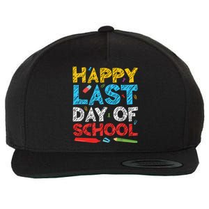 Happy Last Day Of School Students And Teachers Wool Snapback Cap