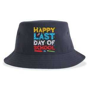 Happy Last Day Of School Students And Teachers Sustainable Bucket Hat