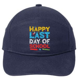 Happy Last Day Of School Students And Teachers 7-Panel Snapback Hat