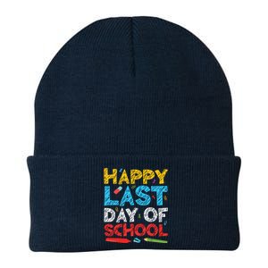 Happy Last Day Of School Students And Teachers Knit Cap Winter Beanie