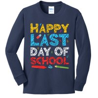 Happy Last Day Of School Students And Teachers Kids Long Sleeve Shirt