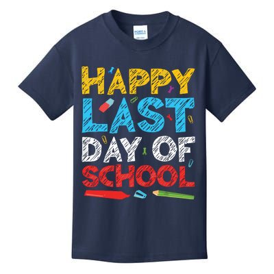 Happy Last Day Of School Students And Teachers Kids T-Shirt