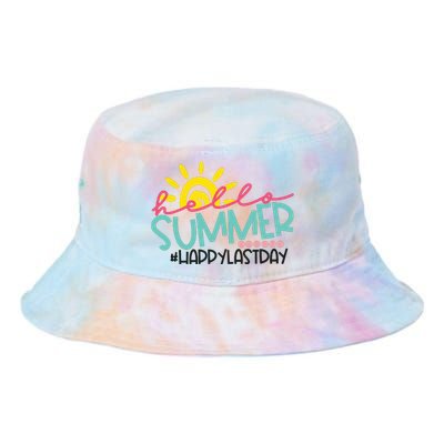 Happy Last Day Of School Teacher Student Hello Summer Tie Dye Newport Bucket Hat