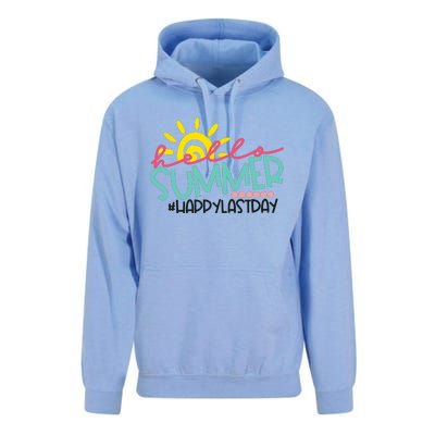 Happy Last Day Of School Teacher Student Hello Summer Unisex Surf Hoodie