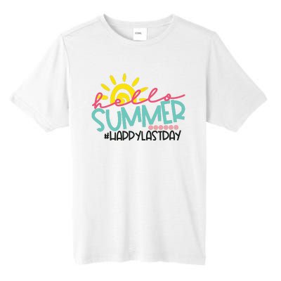 Happy Last Day Of School Teacher Student Hello Summer Tall Fusion ChromaSoft Performance T-Shirt