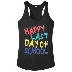 Happy Last Day Of School Students And Teachers Ladies PosiCharge Competitor Racerback Tank