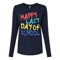 Happy Last Day Of School Students And Teachers Womens Cotton Relaxed Long Sleeve T-Shirt