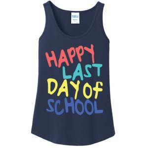 Happy Last Day Of School Students And Teachers Ladies Essential Tank