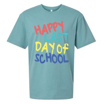 Happy Last Day Of School Students And Teachers Sueded Cloud Jersey T-Shirt