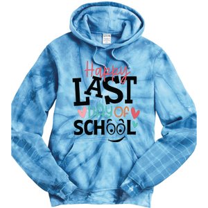 Happy Last Day Of School Teacher Student Boy Girl Womens Tie Dye Hoodie