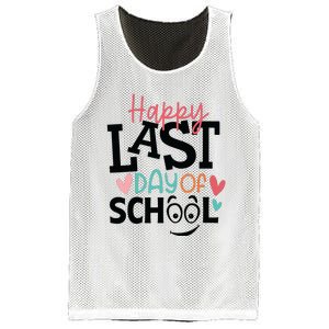 Happy Last Day Of School Teacher Student Boy Girl Womens Mesh Reversible Basketball Jersey Tank