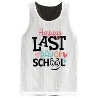 Happy Last Day Of School Teacher Student Boy Girl Womens Mesh Reversible Basketball Jersey Tank