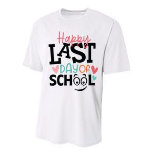 Happy Last Day Of School Teacher Student Boy Girl Womens Performance Sprint T-Shirt