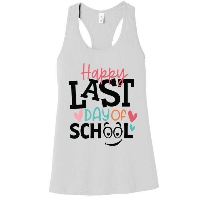 Happy Last Day Of School Teacher Student Boy Girl Womens Women's Racerback Tank