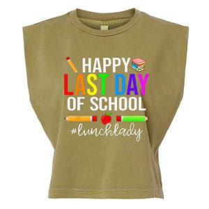 Happy Last Day Of School Lunch Lady Life Summer Gift Garment-Dyed Women's Muscle Tee