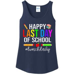 Happy Last Day Of School Lunch Lady Life Summer Gift Ladies Essential Tank