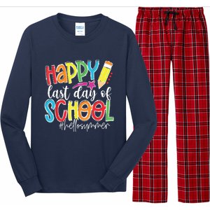 Happy Last Day Of School Teacher Graduation Last Day Long Sleeve Pajama Set