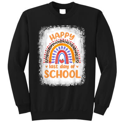 Happy Last Day Of School Rainbow Funny Summer Vacation Sweatshirt