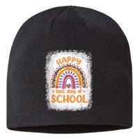 Happy Last Day Of School Rainbow Funny Summer Vacation Sustainable Beanie