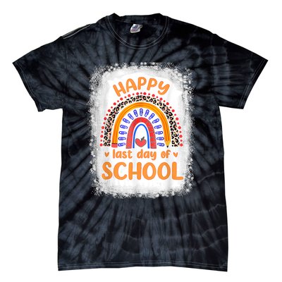 Happy Last Day Of School Rainbow Funny Summer Vacation Tie-Dye T-Shirt