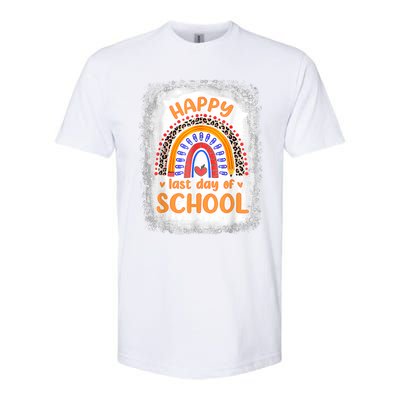 Happy Last Day Of School Rainbow Funny Summer Vacation Softstyle® CVC T-Shirt