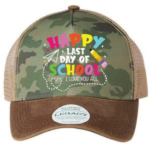 Happy Last Day Of School Hello Summer I Love You All Teacher Legacy Tie Dye Trucker Hat