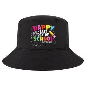 Happy Last Day Of School Hello Summer I Love You All Teacher Cool Comfort Performance Bucket Hat